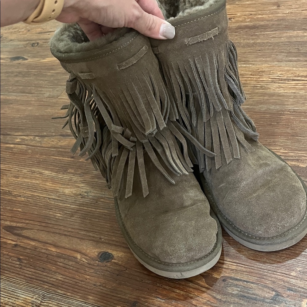 UGG Koola Fringe Suede Boots